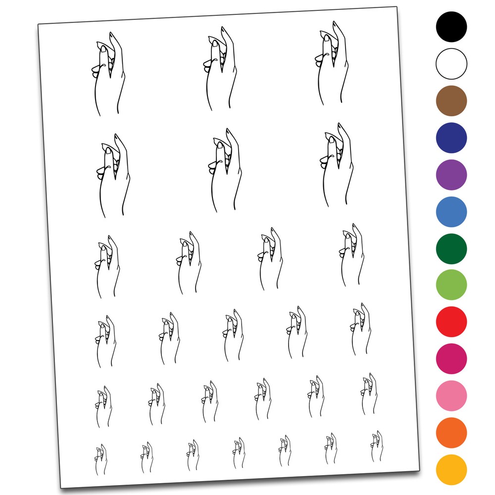 Gentle Open Hand Temporary Tattoo Water Resistant Set
