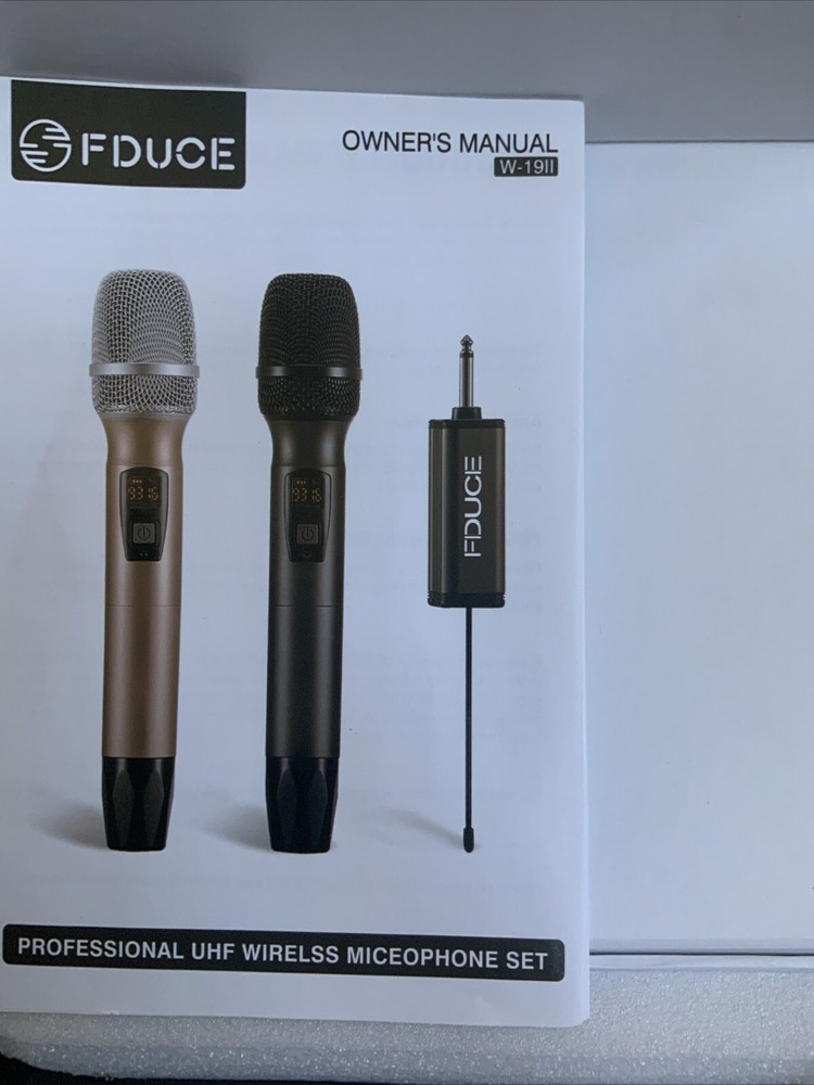 FDUCE Wireless Professional Universal Microphone Duel Handheld System