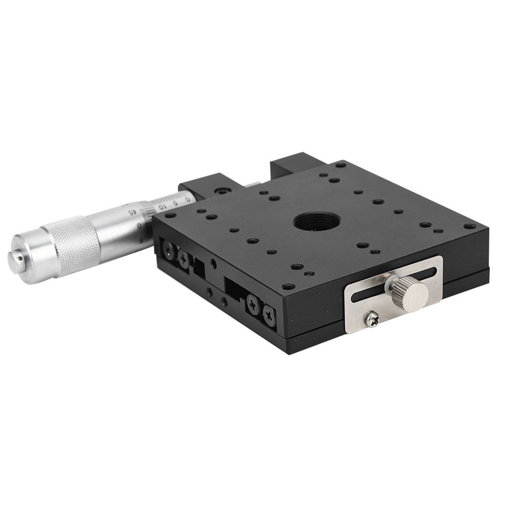 SEMX80-AS Micrometer Manual Slide Table Linear Stages Roller Guide 80*80mm