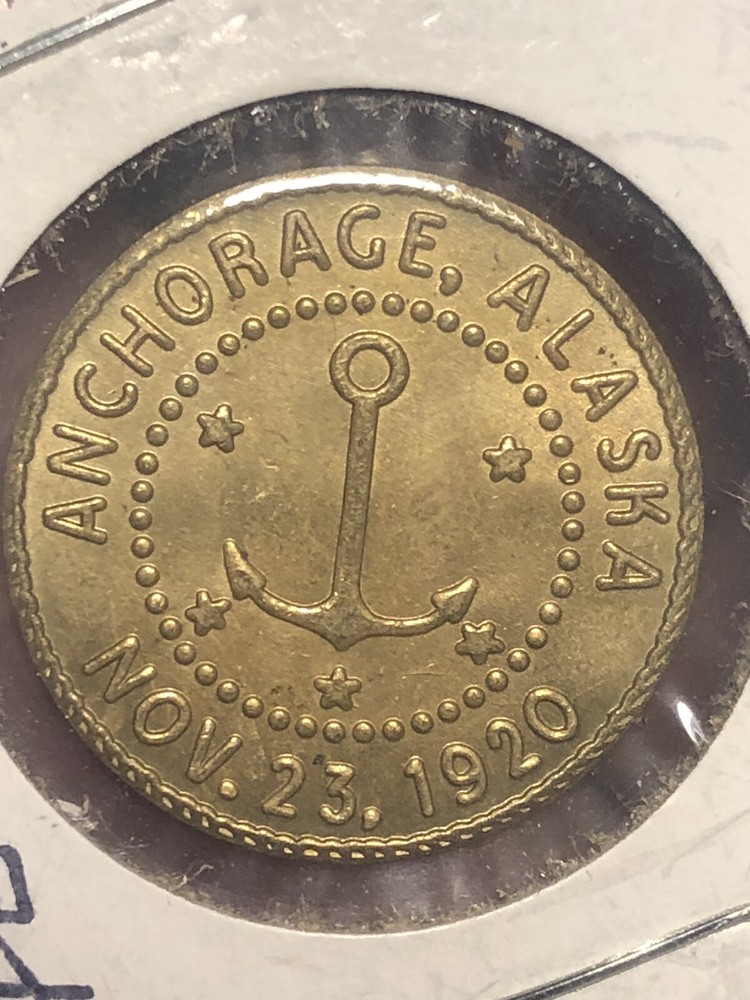 "1920" Anchorage, Alaska Parking Meter Token