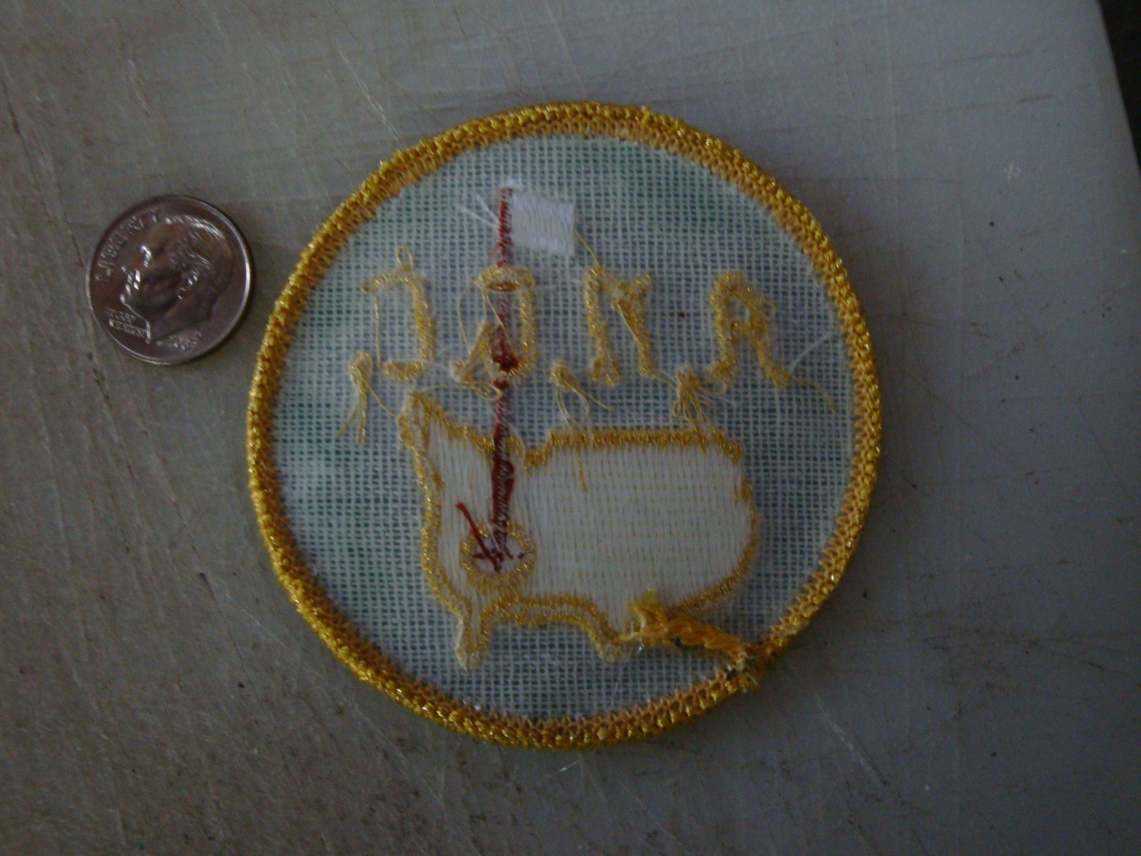 Rare Vintage AUGUSTA NATIONAL GOLF CLUB Embroidered PATCH Early Style ANGC