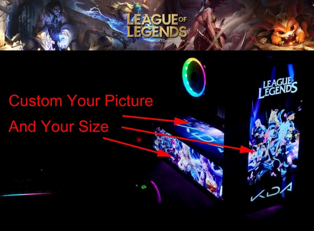 Custom Picture Gaming PC Case GPU Backplate ARGB GPU Backplate GPU Side Panel