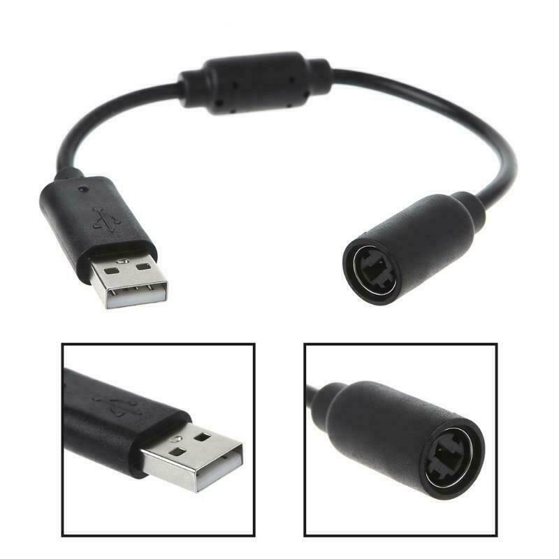 Dongle USB Breakaway Adapter Cable Replacement for Xbox 360 Wired Controllers