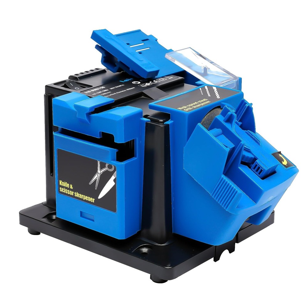 Electric Drill Bit Sharpener, 3-in-1 Multifunction Large, Blue