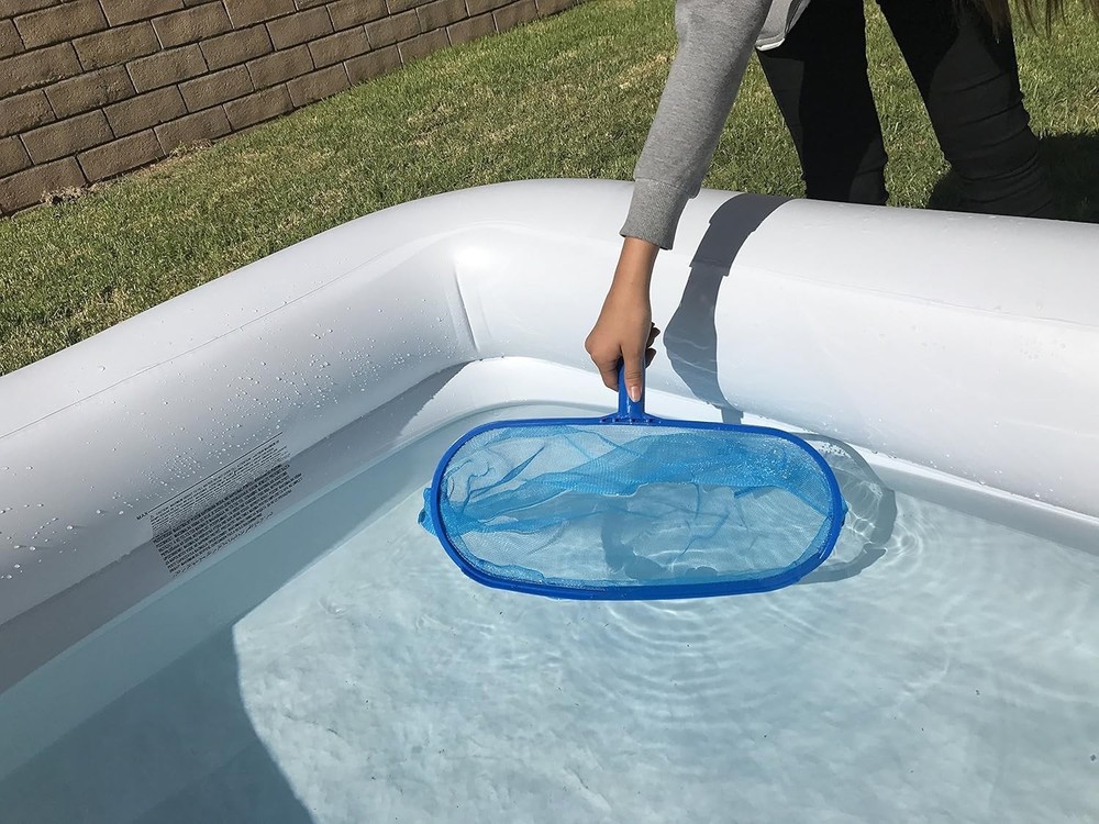 Pool Spa Leaf Skimmer Rake Net Deep Pocket for Pool Debris Removal