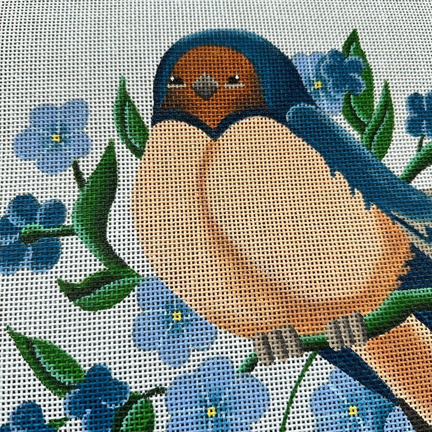 Vintage Barn Swallow Needlepoint Canvas, Single Sheet
