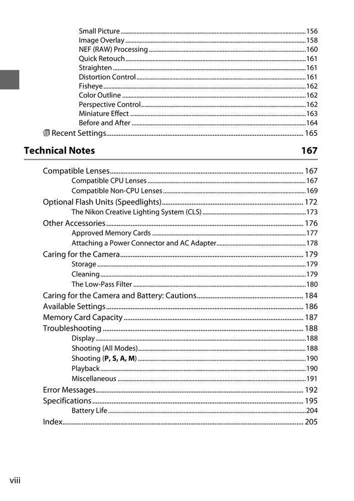 Nikon D3100 — Reference Manual User Guide — 1/2 Size, 5.5" x 8.5" Small Compact