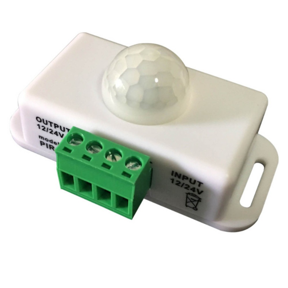 Smart PIR Motion Sensor Switch for 12V 24V LEDs Adjustable Lighting Duration