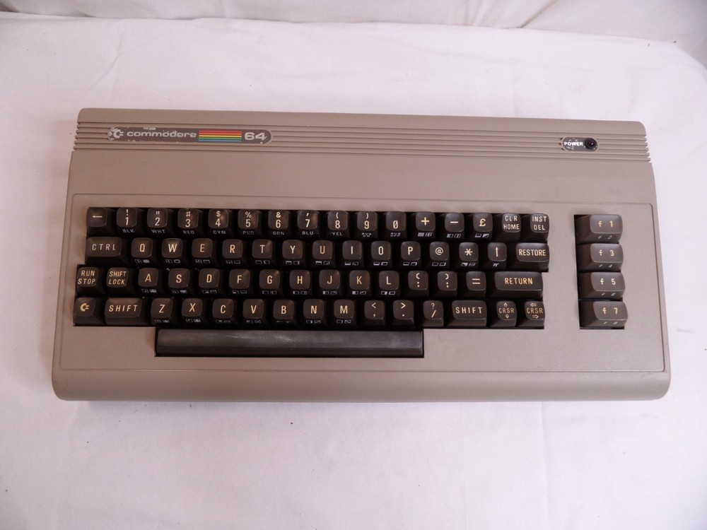 Commodore C64 Computer Heat Sinks Power Supply Video cable- TESTED