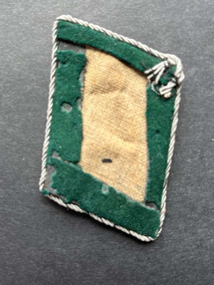 one WWII German LT. Forestry Collar Tab