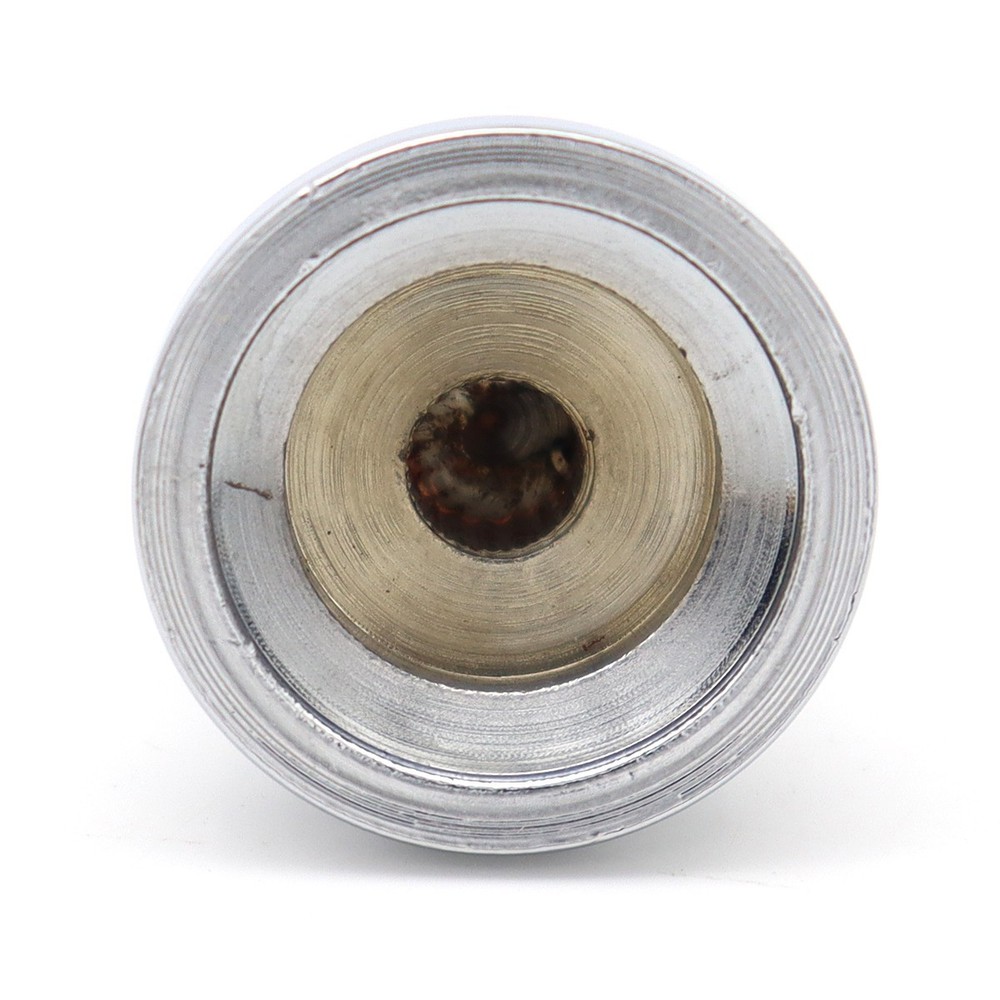 4x Metal Bass Guitar Knobs Hat Shape Flat Top Volume Tone Control Knobs Silver