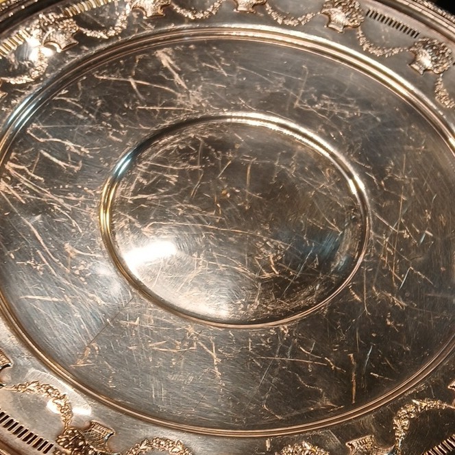 Reed & Barton EPNS Silver Plate Decorative Charger Plate 11" 1706 Decorative