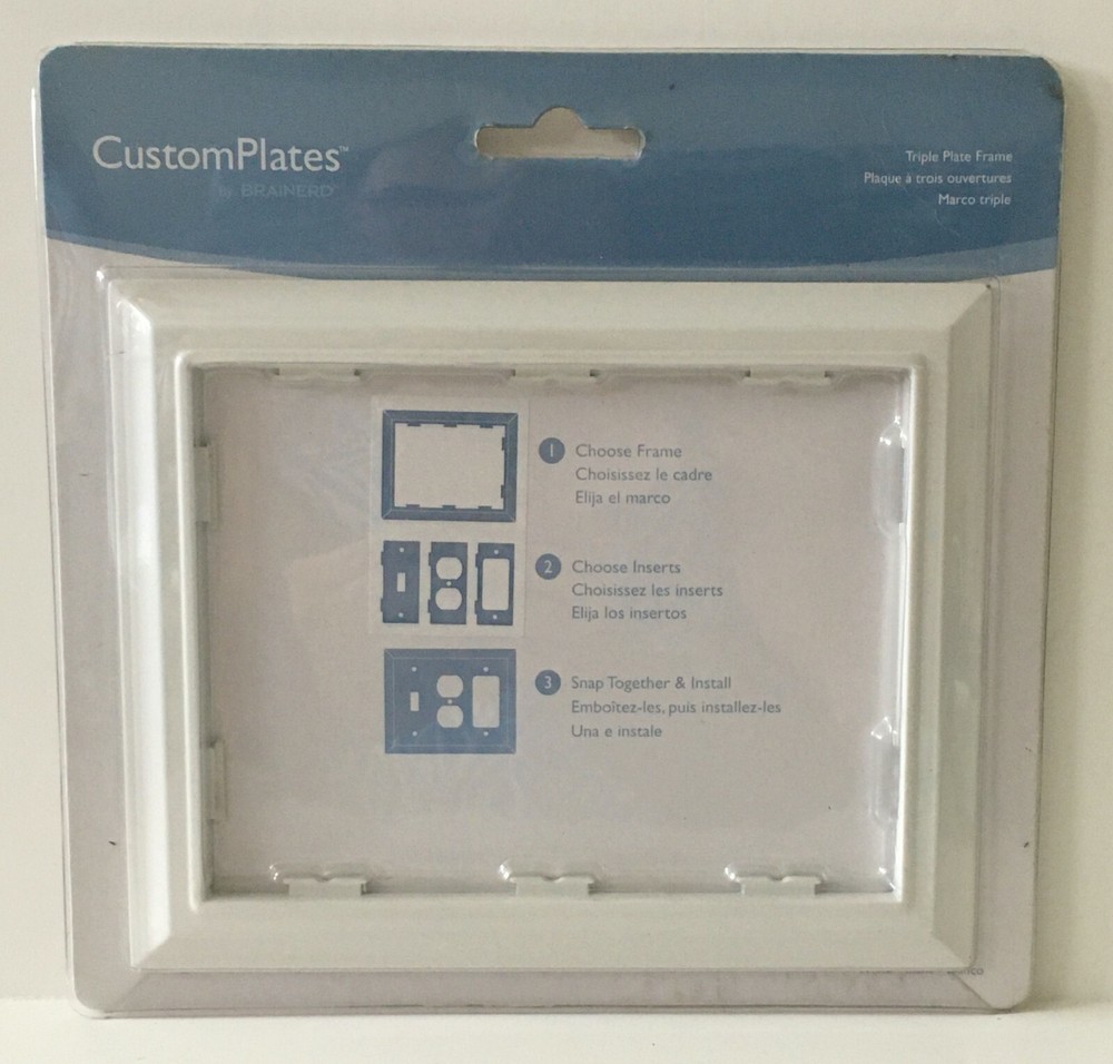 Brainerd Triple Plate Frame - White Metal