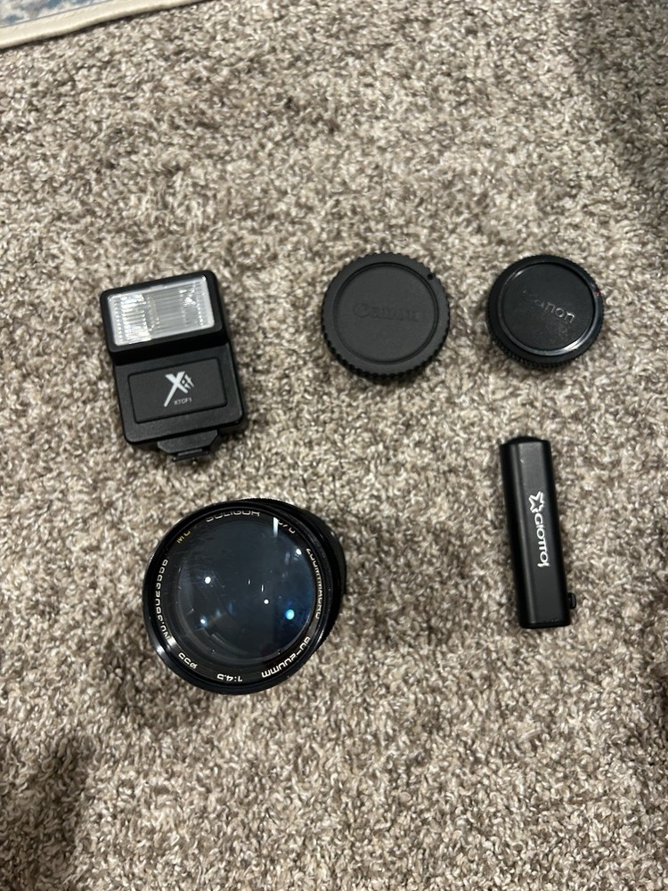 Camera Len And Other Mixed Camera Related Items Lot