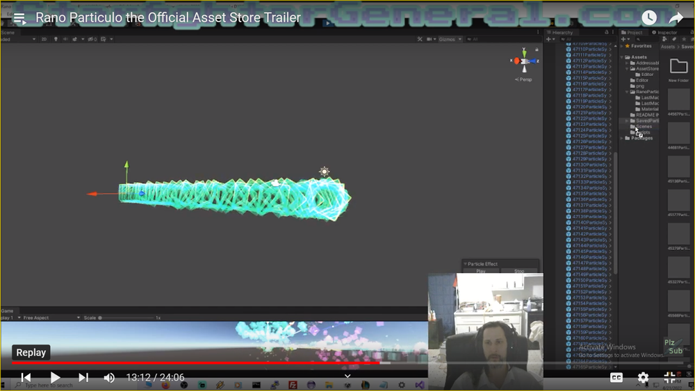 Unity3d: RANO PARTICULO PARTICLE EFFECT GENERATOR! Making games never so fun.