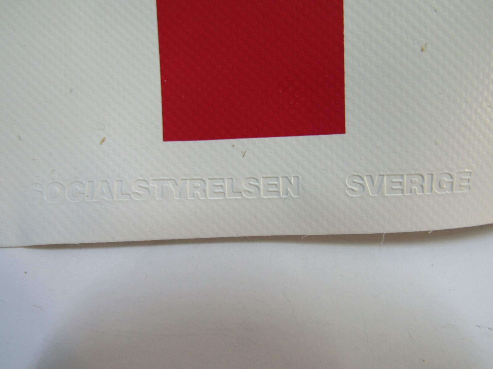 Vintage Swedish Red Cross Armband Medic First Aid OD White Reversible NOS Sweden