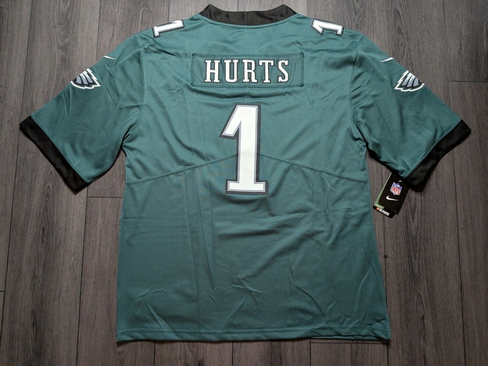 🚨 Jalen Hurts #1 Philadelphia Eagles 2025 Bowl Patch Stitched 🏈 Jersey Small