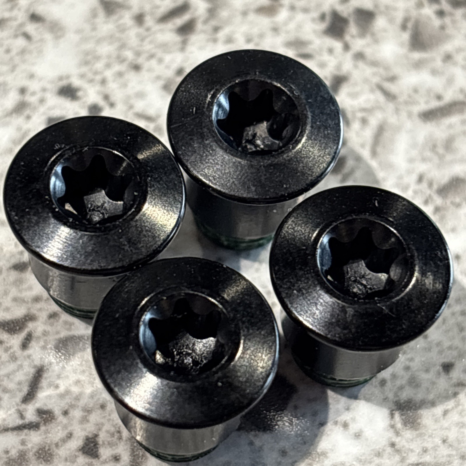 SRAM Force AXS Crank Chainring Bolt Kit - For 2x, 107 BCD, Aluminum, Black, D1