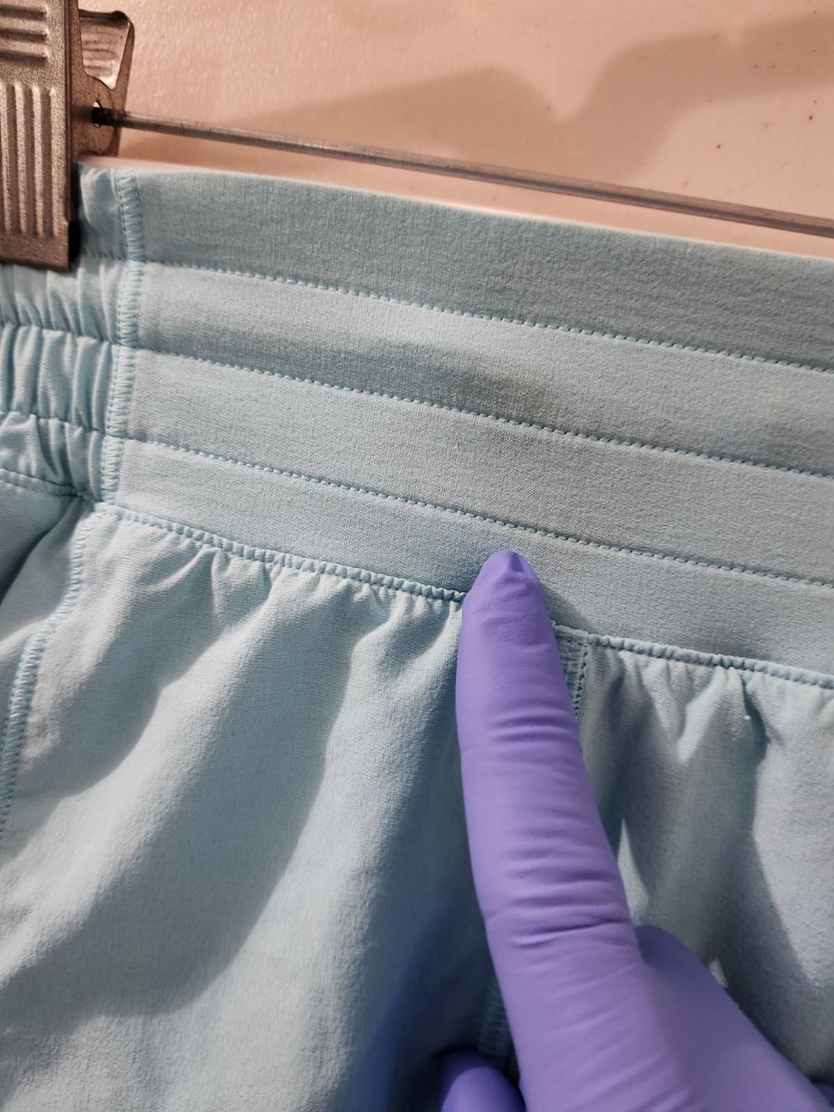 Lululemon Shorts Womens 2 Blue Hotty Hot High Rise Pullon Active Lined Pocket 3"