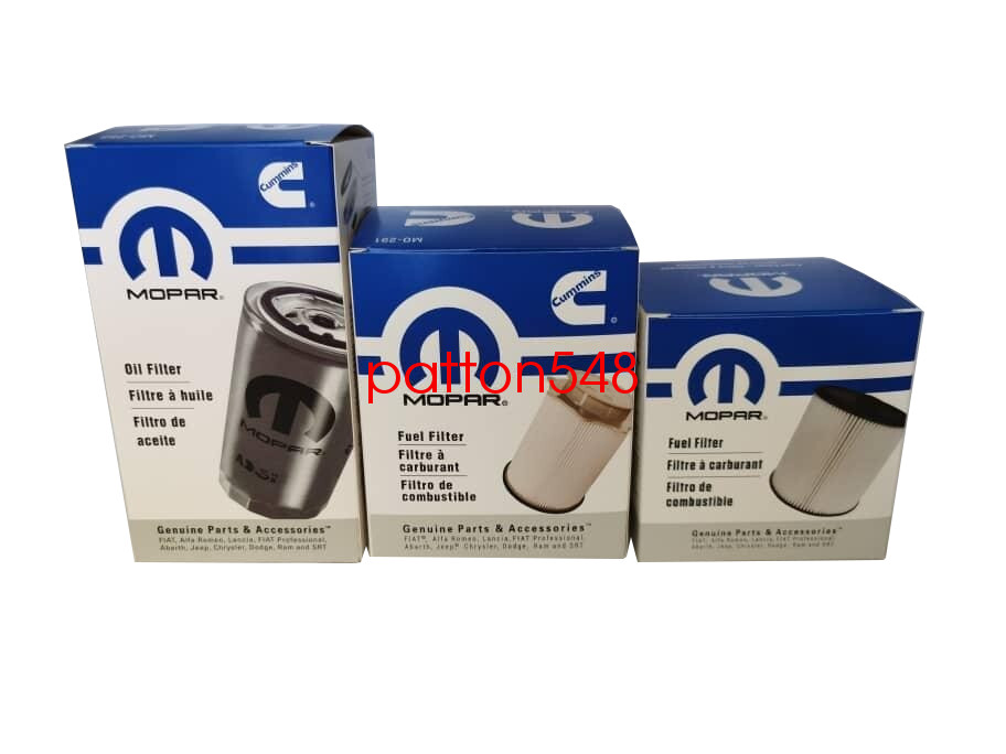 OEM-Mopar Diesel Fuel and Oil Filter for 2019-24 Ram 2500 3500 4500 5500 6.7L
