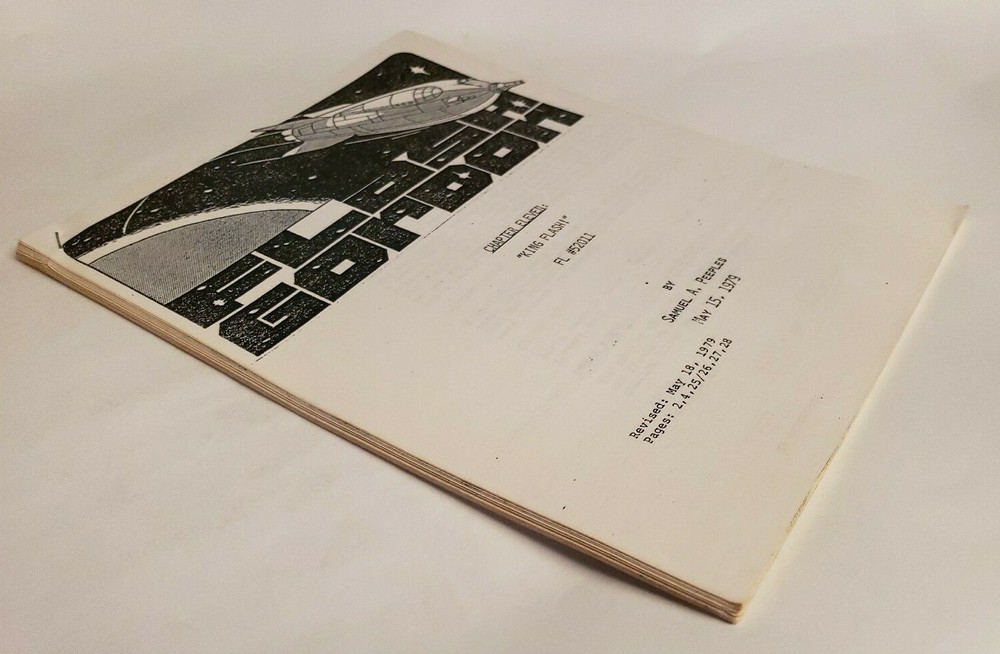 FLASH GORDON / Samuel A. Peeples 1979 TV Script, "Chapter Eleven: King Flash"