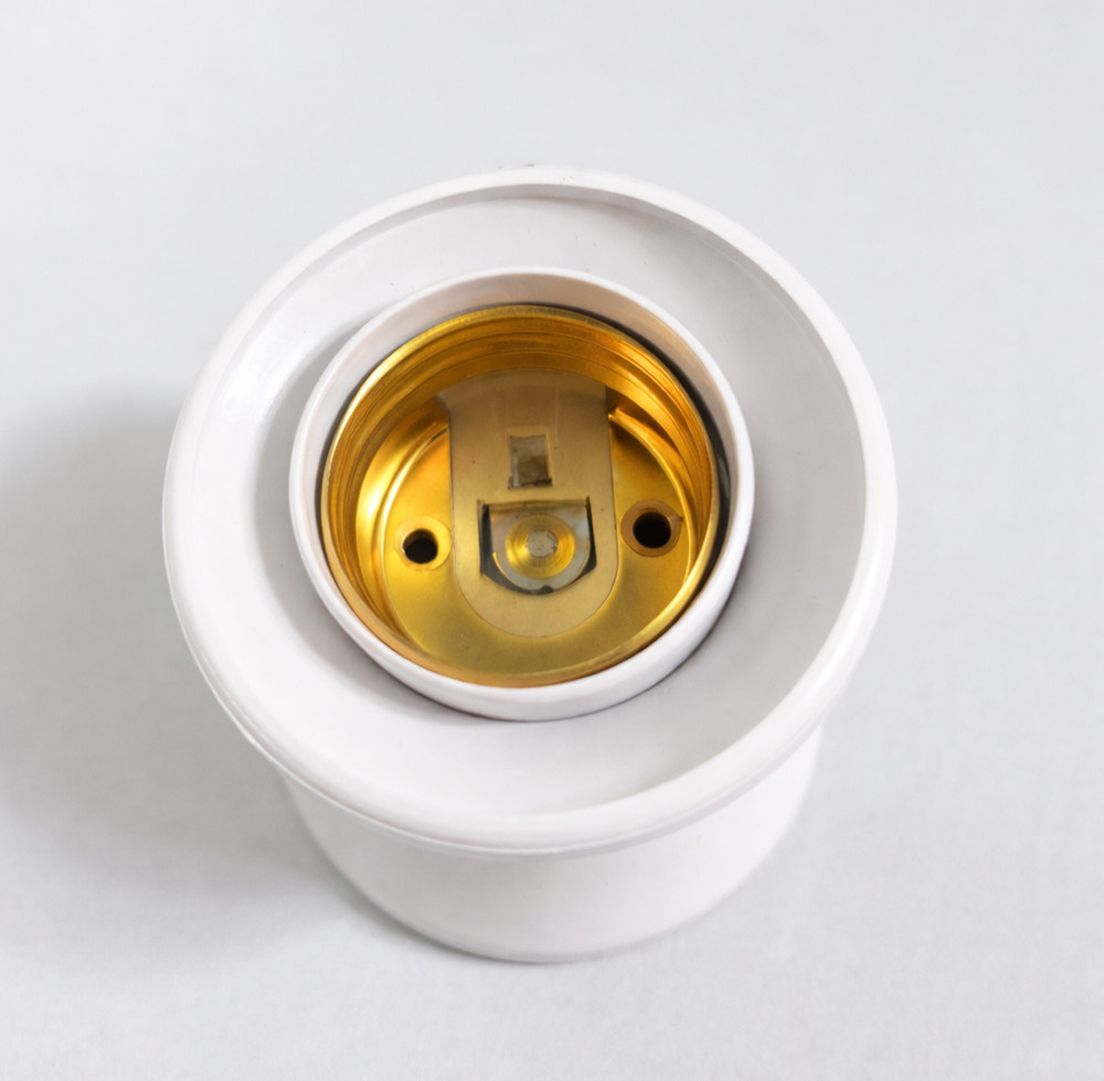 2 Pack POWTECH Plug-In Lamp Socket with Switch Light Bulb Holder Adapter ON/Off