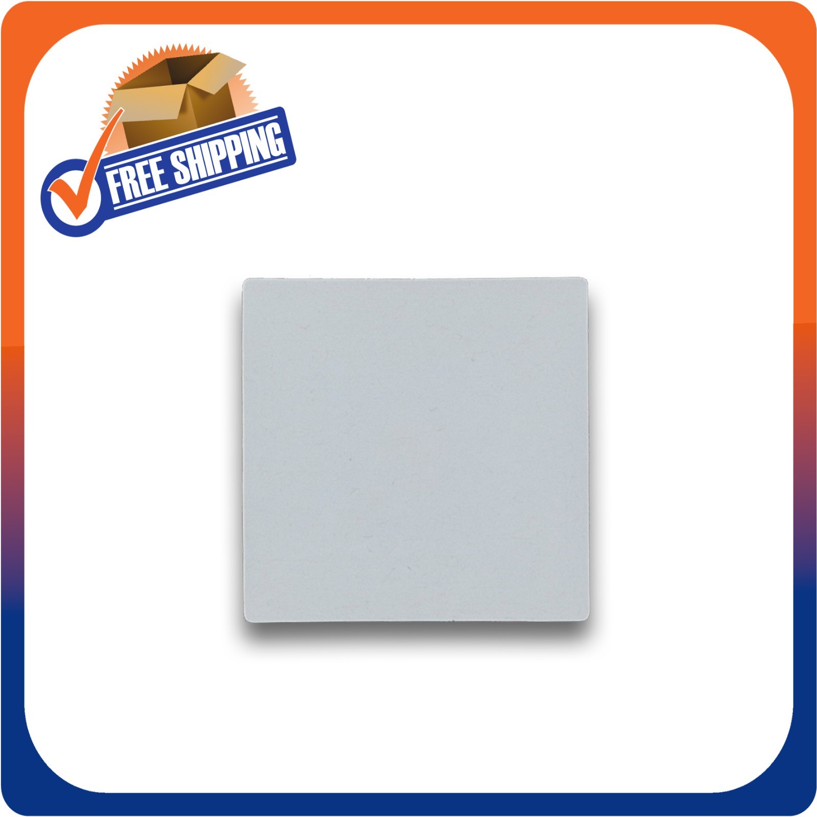 1000 PAPER SECURITY LABEL 1.5X1.5 INCH RF 8.2MHZ WHITE CHECKPOINT COMPATIBLE EAS