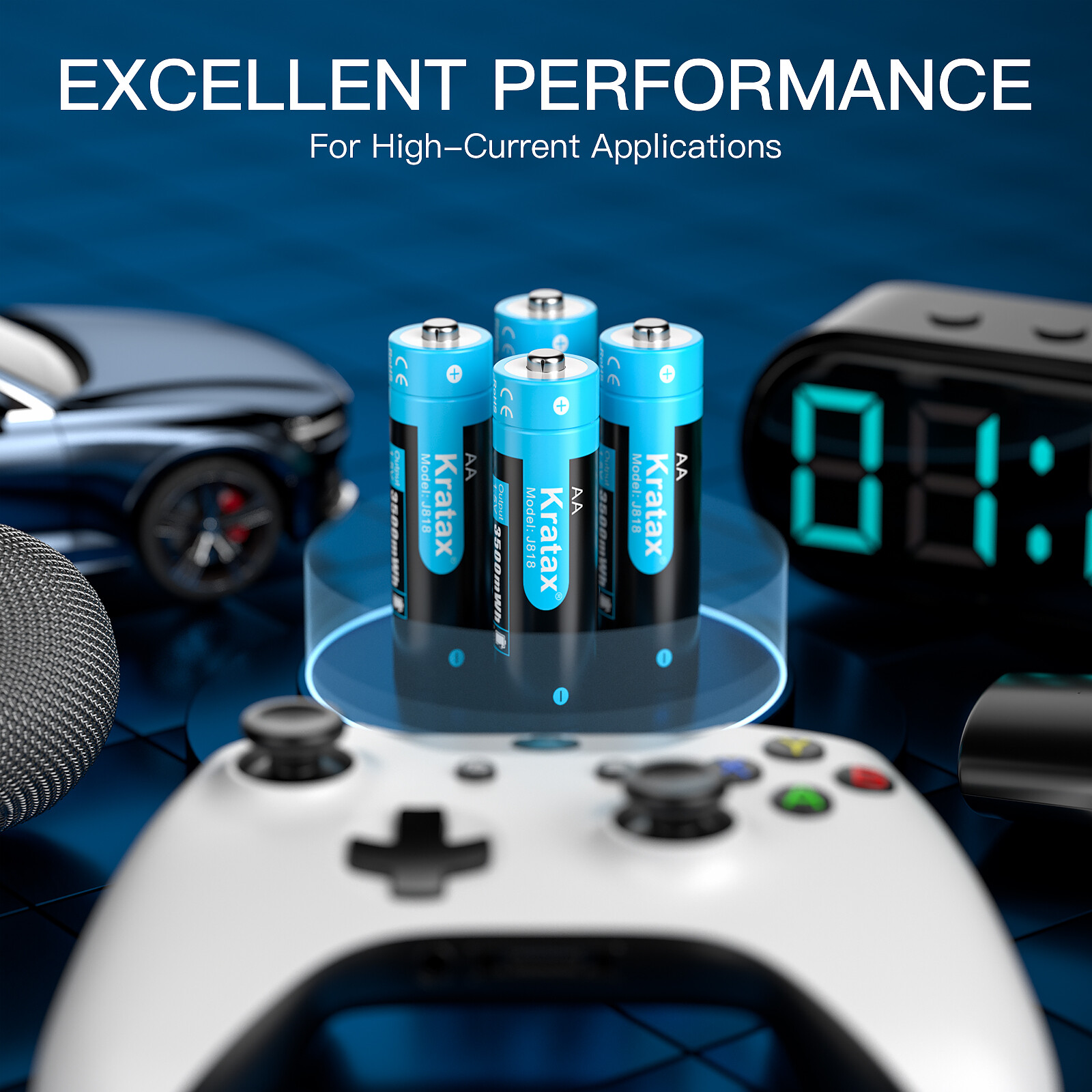 1.5V Rechargeable Lithium AA Batteries 350OmWh,USB Li-ion Battery Charger LOT