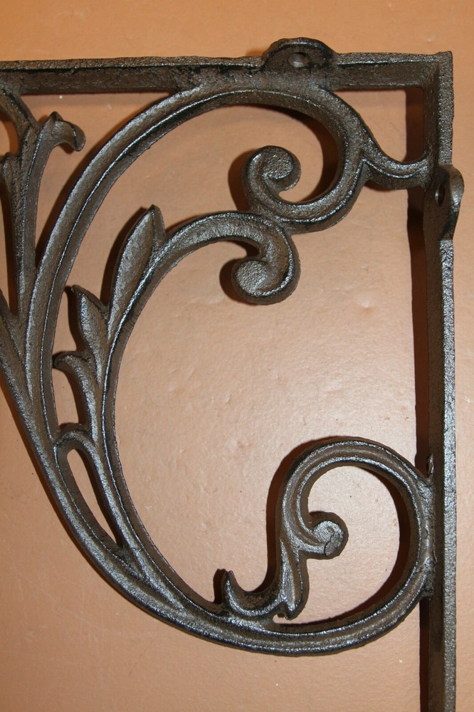 Elegant Mailbox Post Project Corbel / Solid Cast Iron, 16 inch, B-85