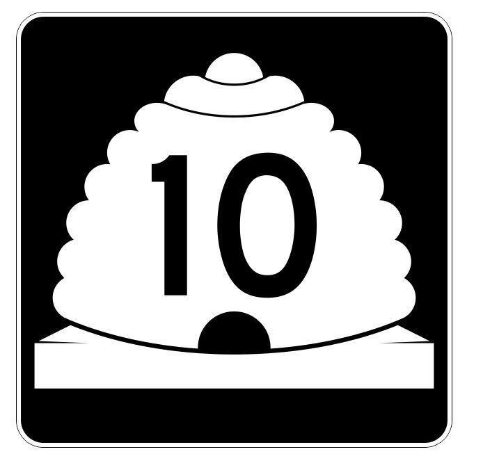 Utah State Highway 10 Sticker Decal