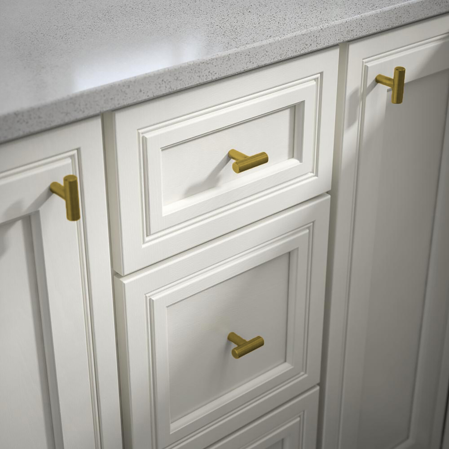 Gold Brushed Satin Brass Stainless Steel Bar Pulls Kitchen Cabinet Handles Knobs