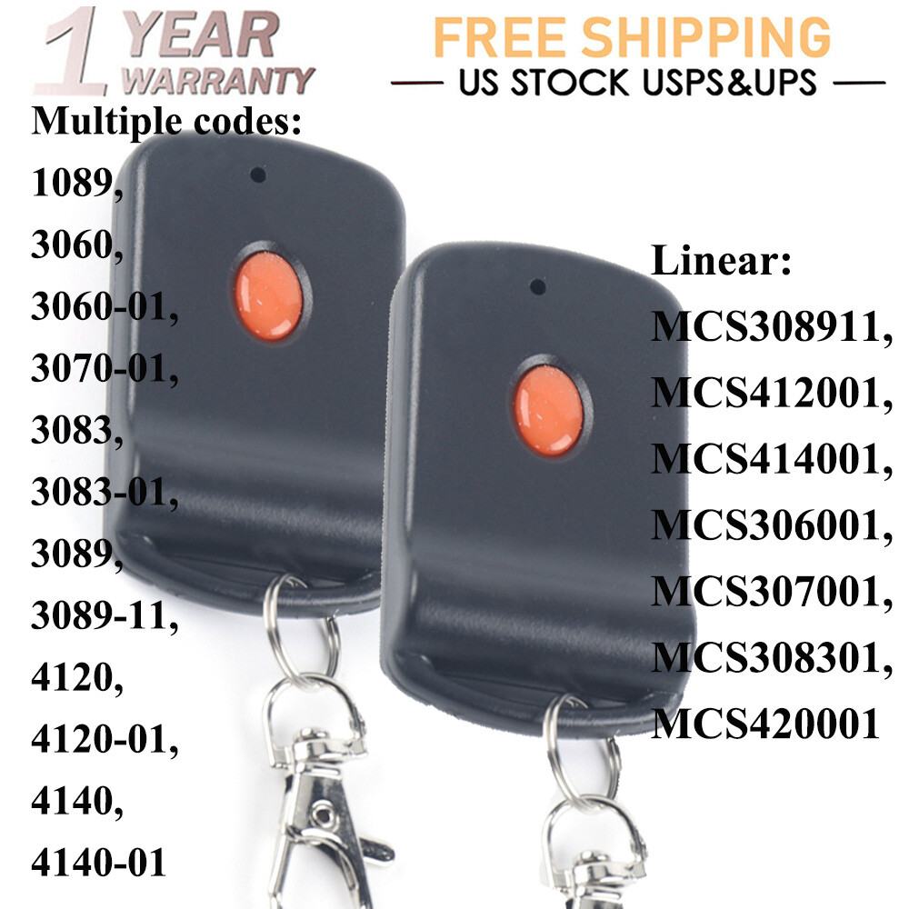 US 3089 Multi-Code multicode 308911 linear mcs308911 300mhz 1 button remote