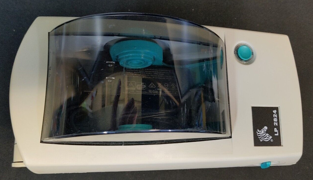 Zebra Thermal Label Printer LP2824 Cleaned, Tested