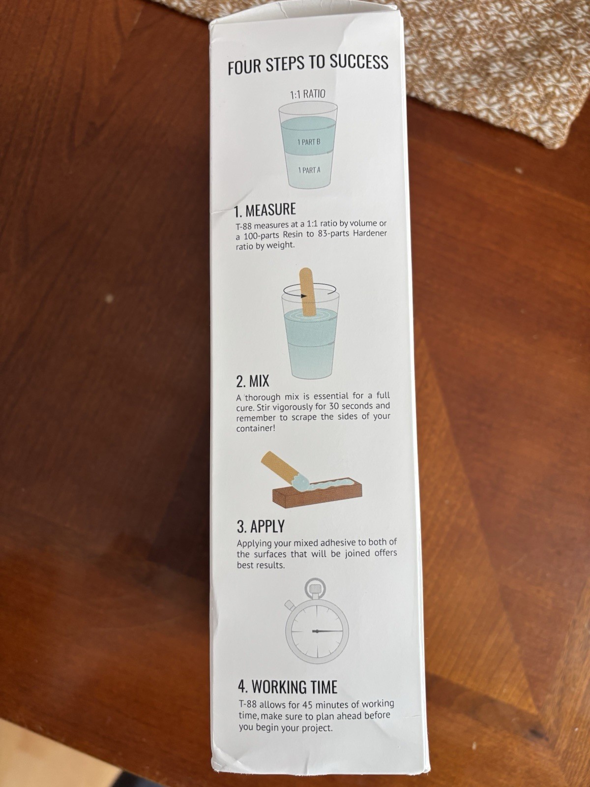 SYSTEM THREE RESINS T-88 Epoxy Adhesive 1100K16, Quart Kit