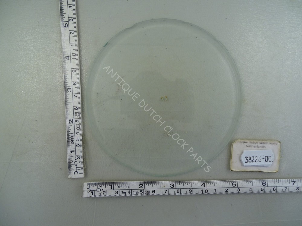 THICK FLAT BEVELED BAROMETER GLASS NO POINTER 12,64 CM