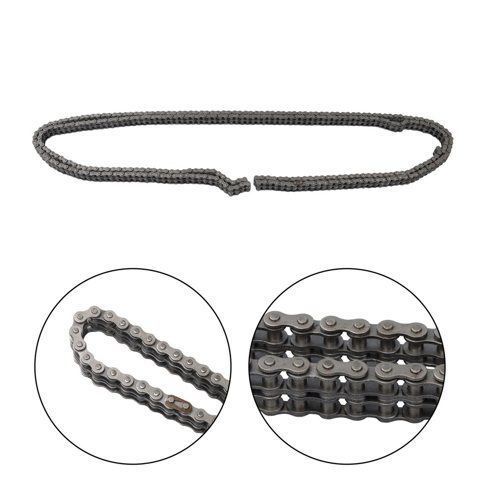 10 FT #35-2 Double Strand Roller Chain Set Includes 2 Connecting Links