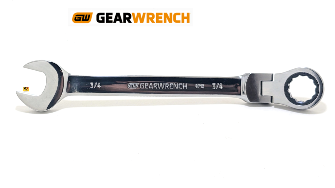 NEW GEARWRENCH FLEX HEAD RATCHETING WRENCH 12 POINT METRIC MM SAE INCH PICK SIZE