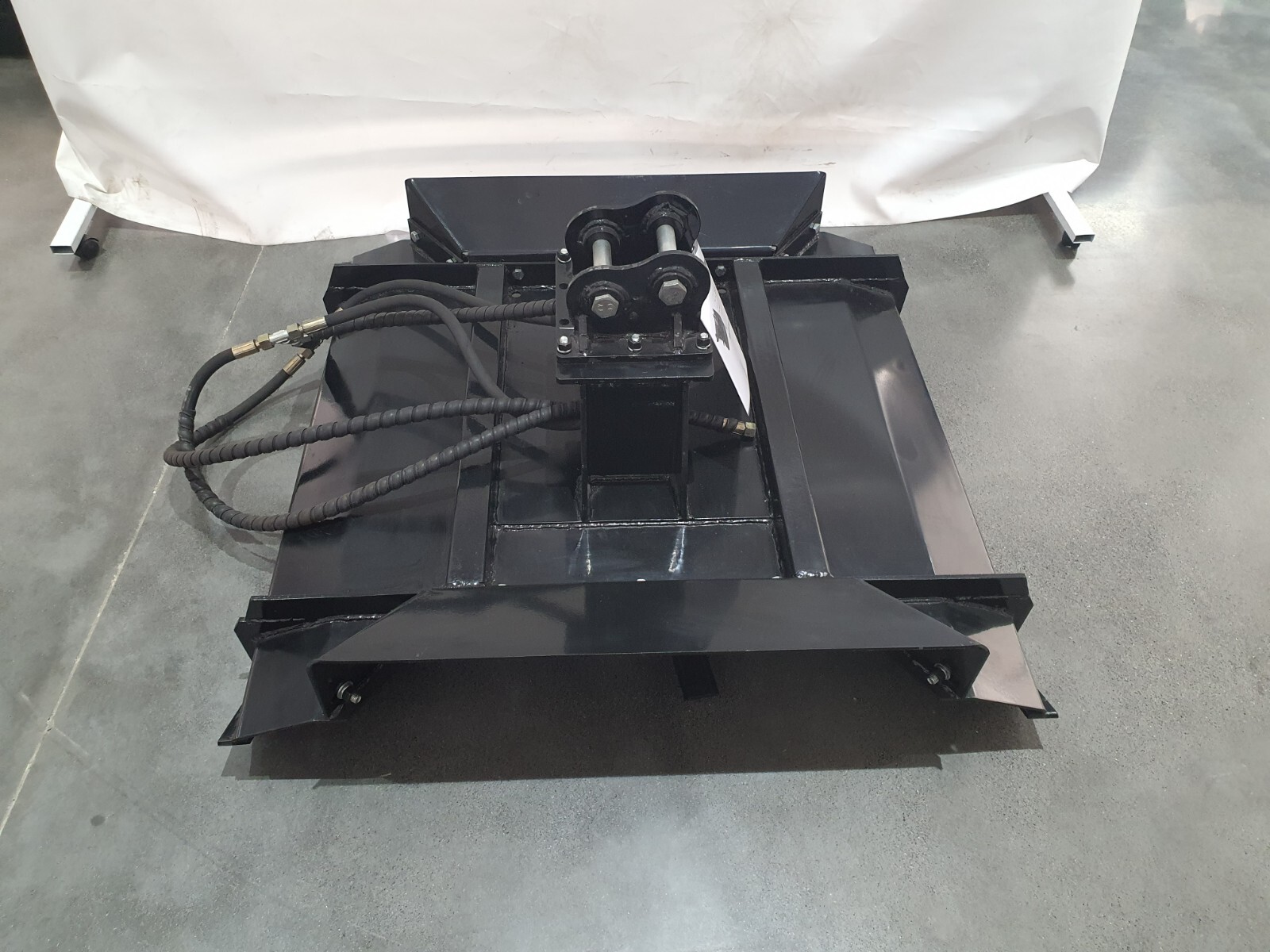 AGT 35in Brush Mower Mini Excavator Cutter Mower Attachment Black 110KG 12EX-RC