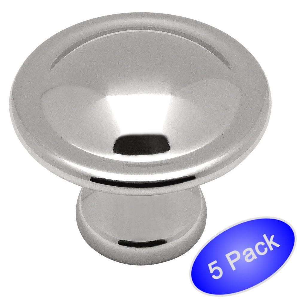 *5 Pack* Cosmas Cabinet Hardware Polished Chrome Knobs - #4539CH