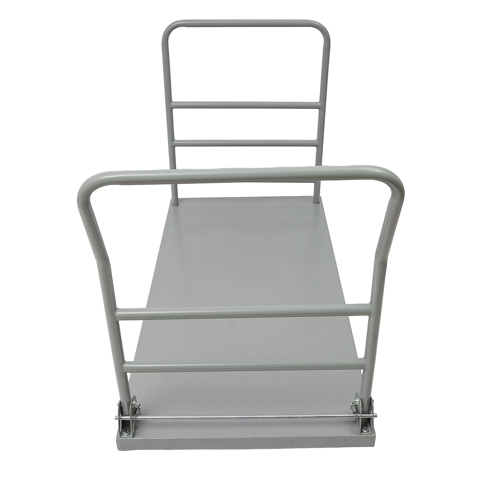 2000lbs Steel Platform Truck 48x24x36" Hand Push Flat Cart 2 Casters w/ Brake US