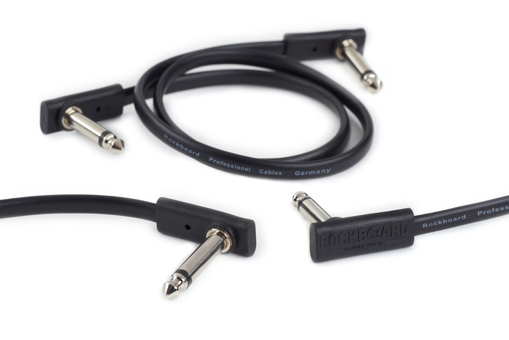 RockBoard Flat Patch Cable 20cm / 7.87" Black