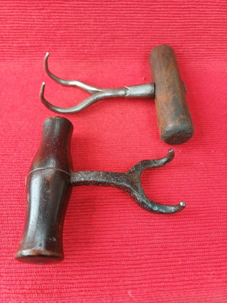 2 x Antique Dockers Bale/ Sack Hooks