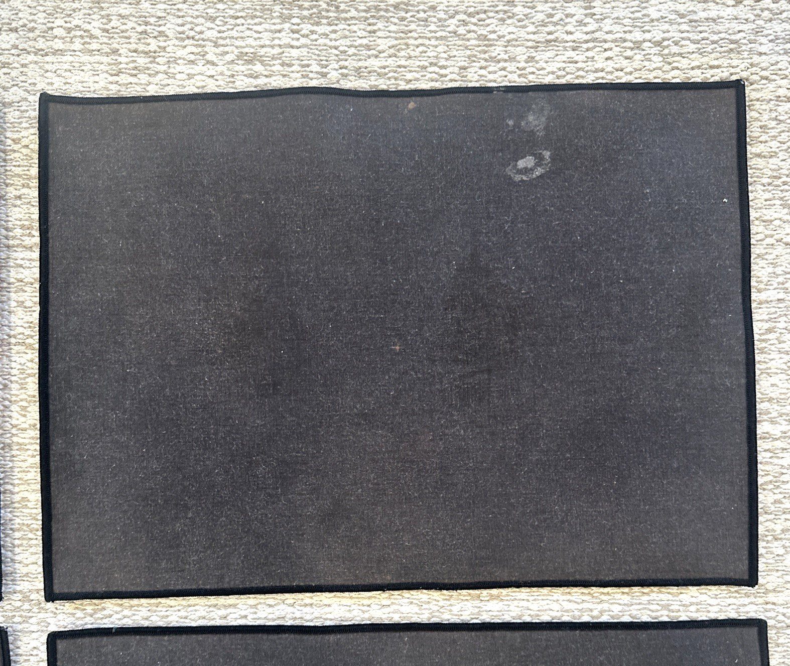 Drink Coca Cola Ice Cold Set of 4 Cloth Table Placemats Red Vtg Coke Ad ~18”x13”