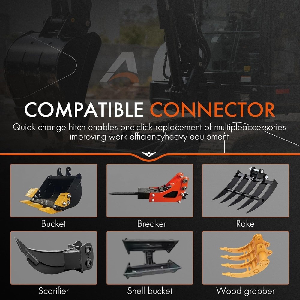 New Mini Excavator Quick Coupler, Mechanical Quick Change Hitch