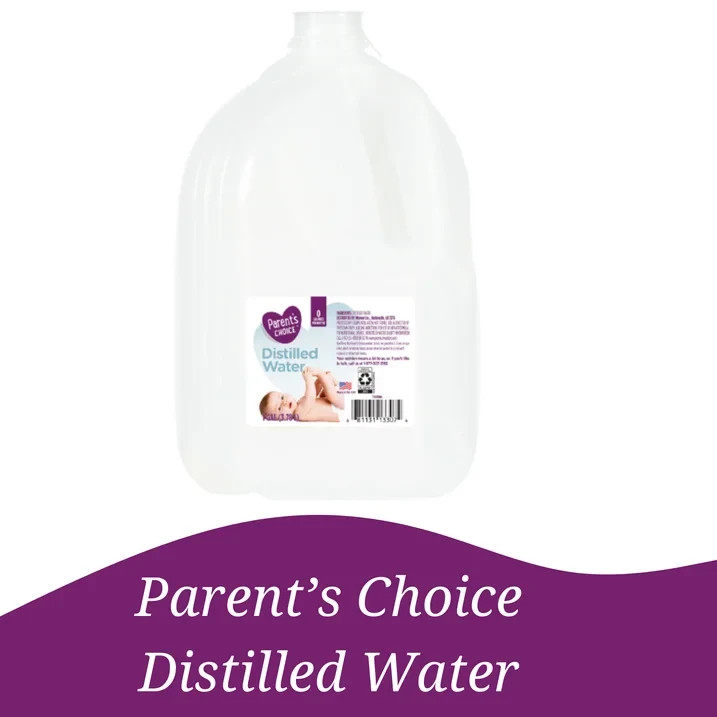 (4 Pack) Parent’s Choice Distilled Water, 1 Gallon