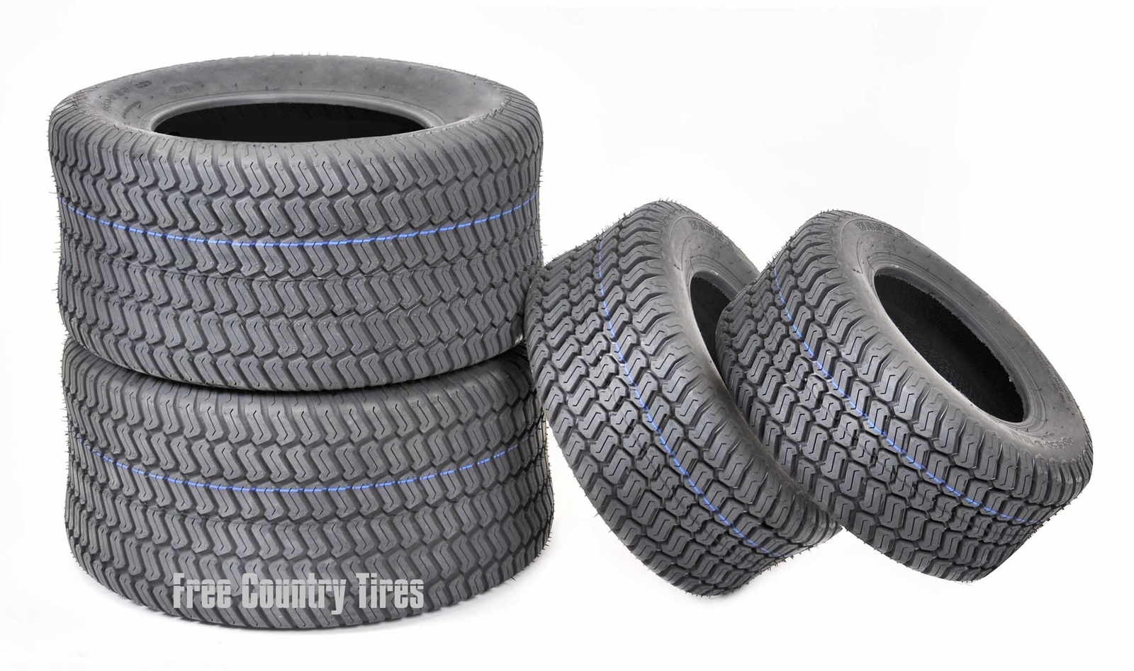 Set 4 WANDA 15X6-6 & 20X8-8 Lawn Mower Tractor Cart Turf Tires 4 Ply-13016/13035