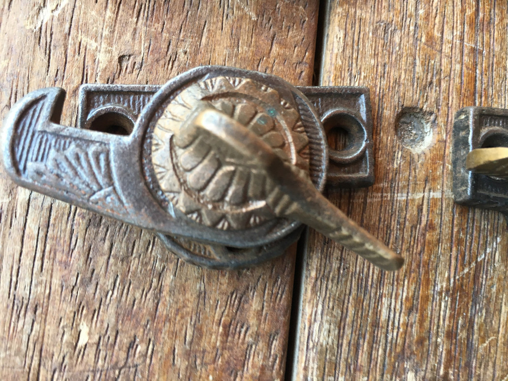 2 ANTIQUE WINDOW LATCHES