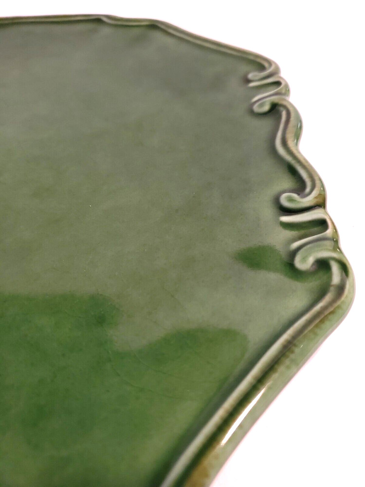 Style-Eyes by Boum Bros™ Ceramic Serving Platter Scroll-Work Edging Decorative