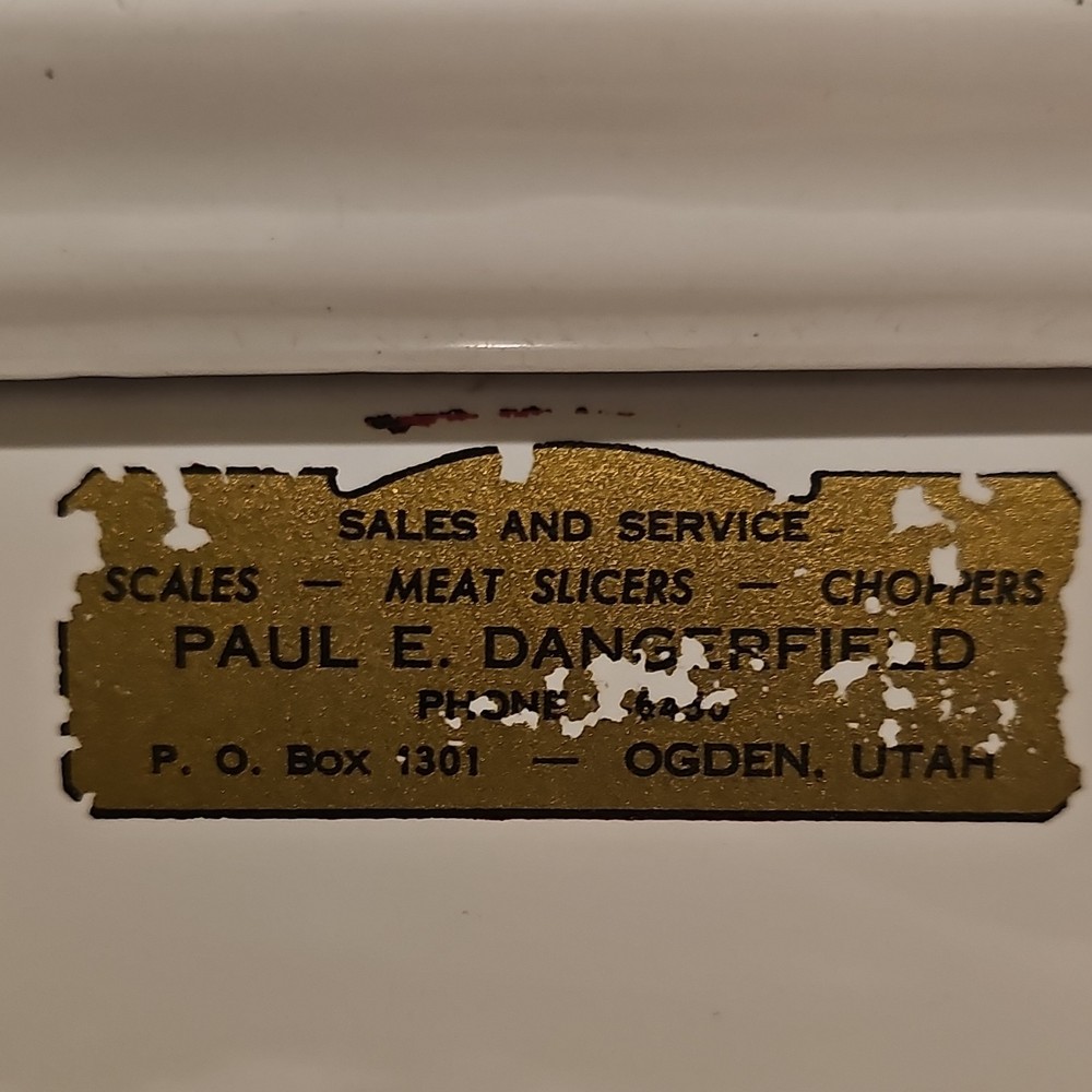 Antique White Computing Scale Type 91588, 24 lb Capacity, Standard Store Scale