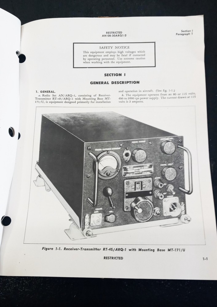 WWII Transmitter Receiver  - New In Original Box - AN/ARQ-1 - Collectors Item!